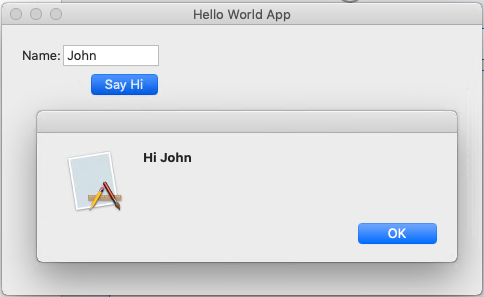 Create “Hello World” MacOS App
