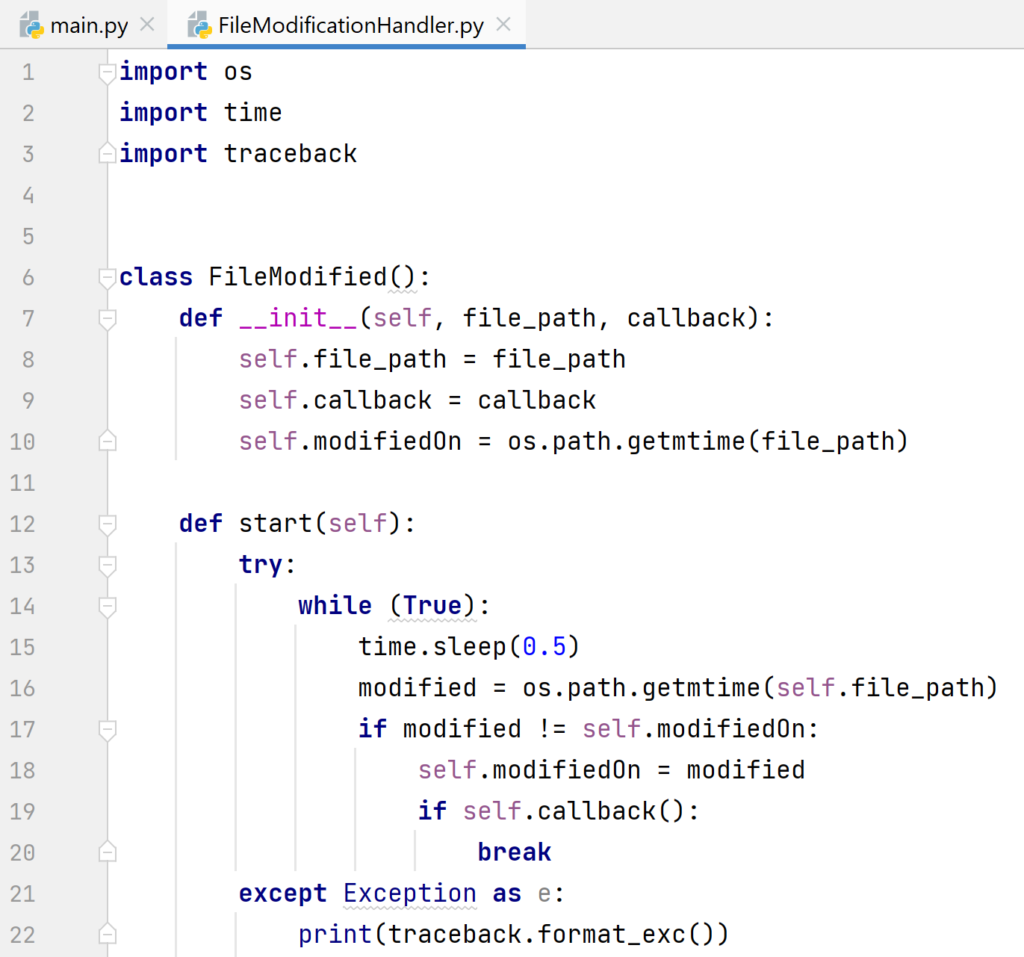 Detect File Changes