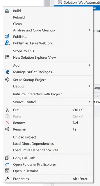 Install Selenium web driver package in C# Project