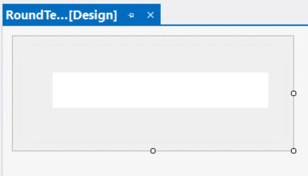 Round TextBox Designer Window: Add TextBox
