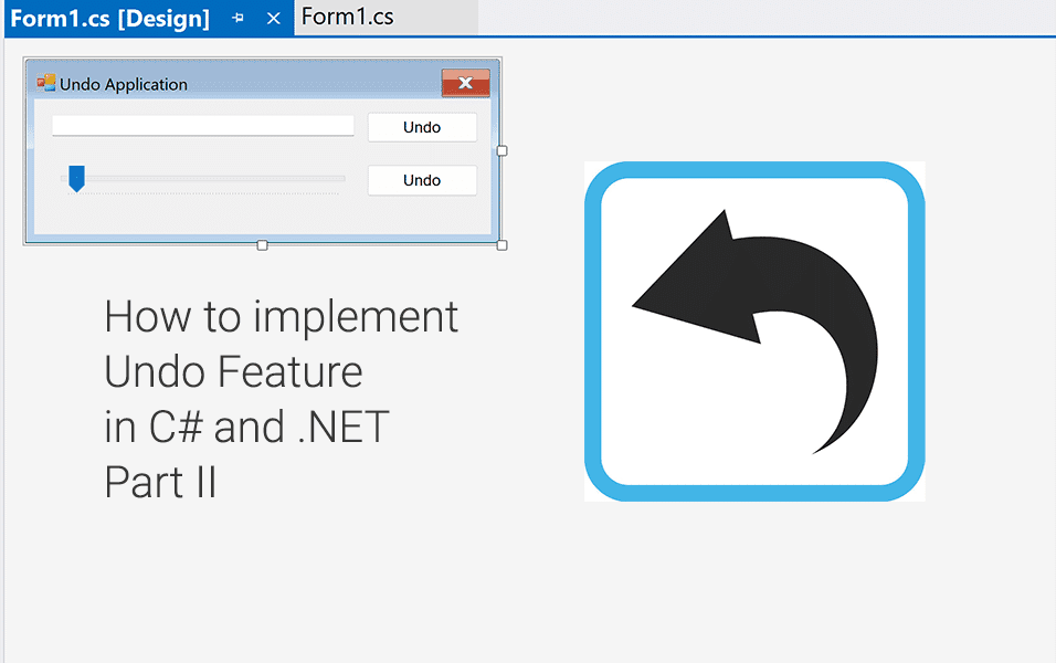 How to implement Undo feature on Slider in C# and .NET