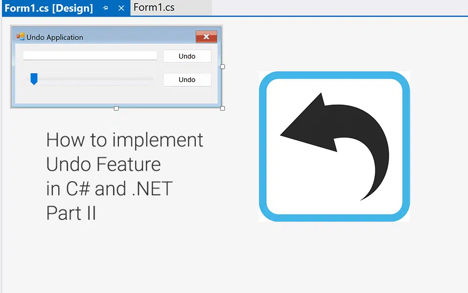 How to implement Undo feature on Slider in C# and .NET